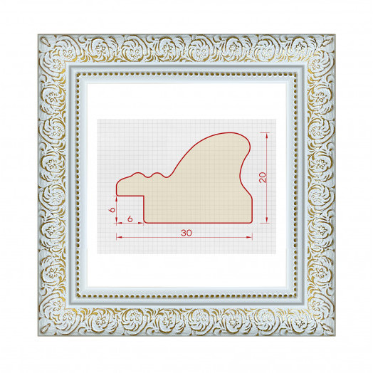 Багет пластиковый 30*20*2950 130582-БС-02 (уп. 156,6м)